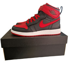 Nike Air Jordan 1 Hi Flyease sneaker per bambini unisex nero/rosso taglia 39 UK 6