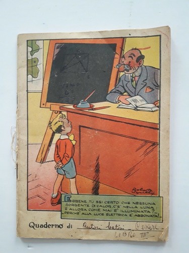 Vecchio quaderno scuola - vecchio, di