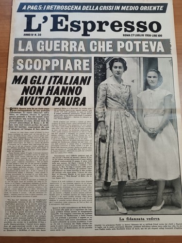 Espresso 1958 roma - l'espresso, tre