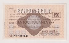 Miniassegni  FALSI - 150 lire Sicilia 14.02.77  Catania -  finale 640