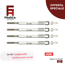 Candelette 4 Pezzi NGK Lancia Ypsilon 1.3 D Multijet 105 CV 1.3 JTD 70 CV