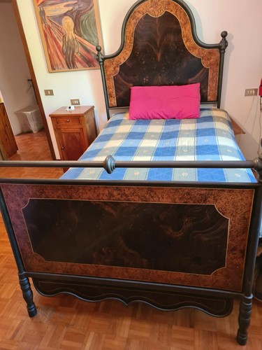 Letto ferro decorato fine - decorato,