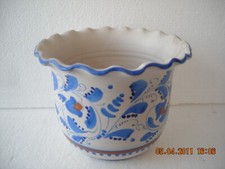 PORTAVASO ARABESCATO ONDULATO DIPINTO A MANO DERUTA ANNI 80