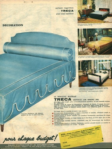 Publicité ancienne matelas