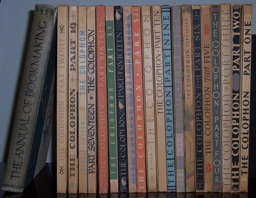 The colophon book collectors - book,