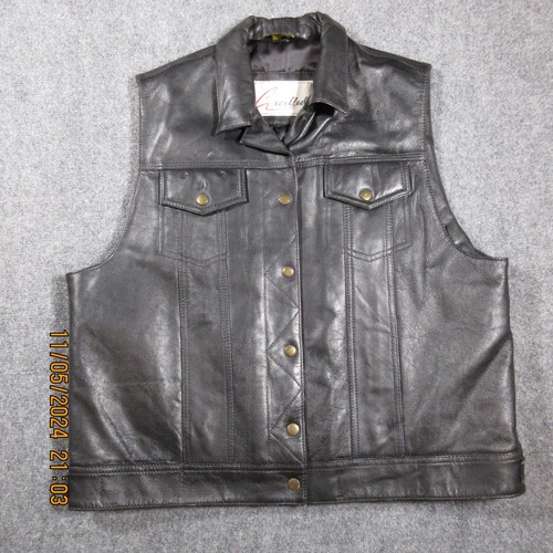 Gilet vintage uomo grande nero