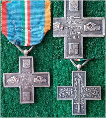 Medaglia croce ottava decima - e,
