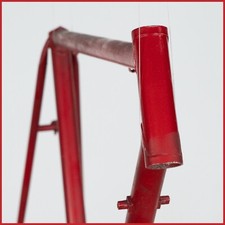 NOS COLUMBUS TELAIO ACCIAIO VINTAGE STRADA SPORT BICI BICICLETTA ANSE ALETTE ROSSO VECCHIO