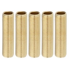 Nipplo tubo lampada ottone