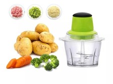 Tritatutto Elettrico Tritacarne per Carne Trita Verdure Frutta 4 Lame in Acciaio