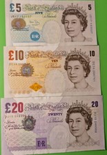 GB REGNO UNITO 3 BANCONOTE