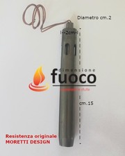 CANDELETTA RESISTENZA ORIGINALE STUFA PELLET MORETTI DESIGN TUTTI I MODELLI
