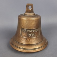 Antica Campana Bronzo Nave MS BREMEN 1911 Gallo Brema Marina XX Sec.