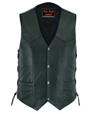 Men's Vest Biker Cafe Racer