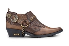 Uomo Pelle Cowboy Scarpe
