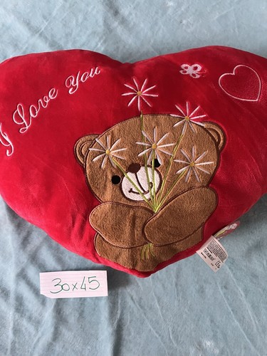 Cuscino cuore peluche amo - cuore,