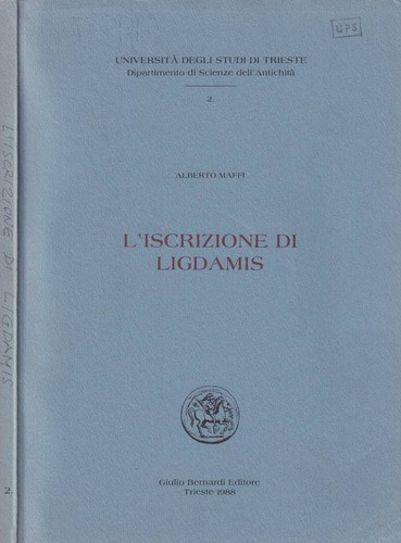 Iscrizione ligdamis - l'iscrizione, di