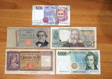 500 LIRE Ornata Di Spighe 1961 NC e 1000  Verdi 2  Galileo Montessori Lotto SET 
