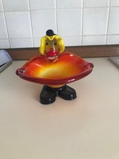 Statuetta clown in vetro