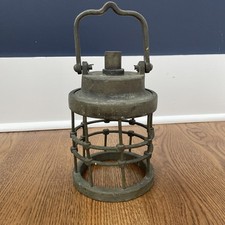 Lampada Nautica Vintage Ottone Lanterna Luce Epoca Seconda Guerra Mondiale US Navy Nave Pilothouse Maritime