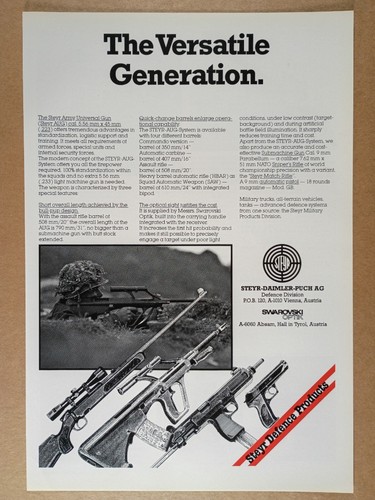 Pubblicità steyr aug 56 - pubblicità,