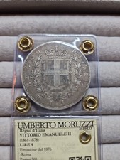 5 LIRE DEL 1876 REGNO D'ITALIA