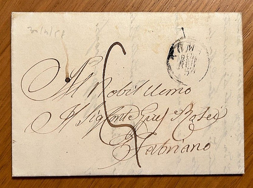 Antica lettera conte - al,