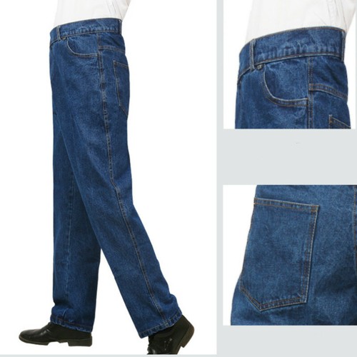 Uomo blu denim pantaloni - uomo,