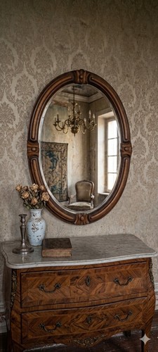 Specchio antico ovale classico - specchio,