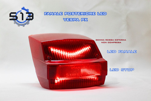 Fanale posteriore led vespa - posteriore,
