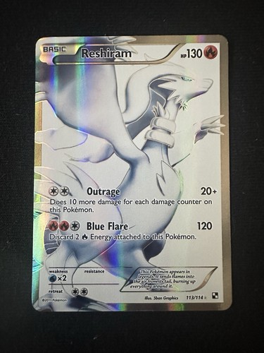 Reshiram 113 114 full art - reshiram, 113/114