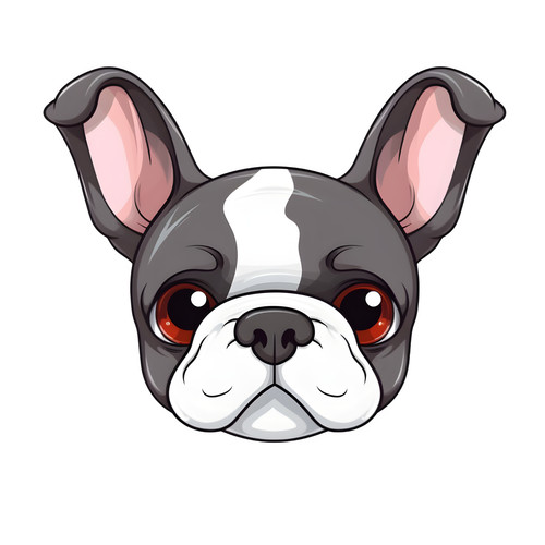 Bulldog francese cane auto