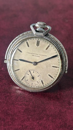 Pocket watch silver - watch, movado