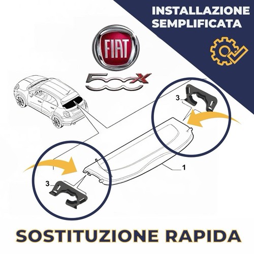 Coppia ganci baule per fiat - ganci,