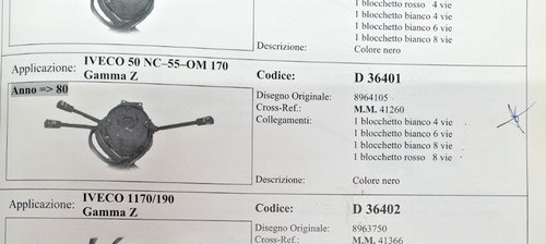 Devialuci per iveco 50nc om - per, 55