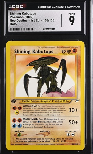 Cgc mint shining kabutops - 9,