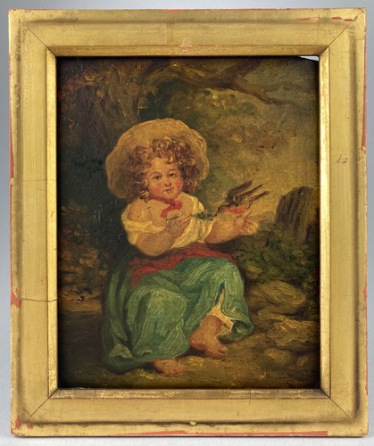 Antico dipinto olio in - antico,