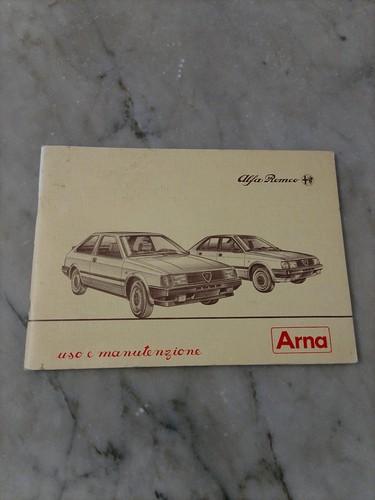 Alfa romeo arna libretto uso - romeo,