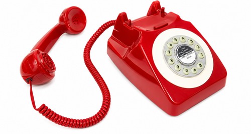 Benross telefono vintage rosso - vintage,