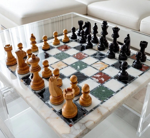 Set scacchi marmo - scacchi,