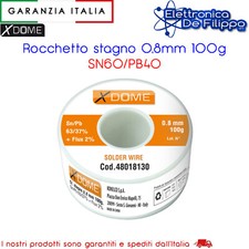 Rocchetto stagno 100gr 8mm - 100gr., 0,8mm