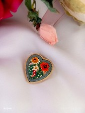 Spilla Vintage Micro Mosaico Cerimonia Elegante Accessori Donna Artigianale 