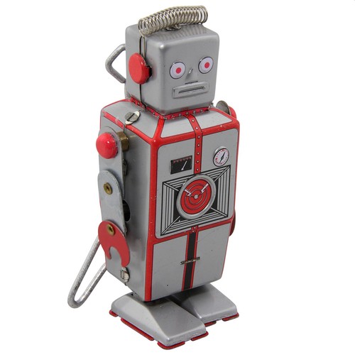 Robot argento grigio