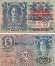 AUSTRIA grande banconota 1913