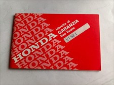 Honda VT 500 C Libretto di Garanzia Due Ruote Usato Ottimo 1987 -in italiano-
