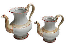 BROCCA CARAFFA TEIERA COPPIA  PORCELLANA CERAMICA VILLEROY & BOCH  con difetti