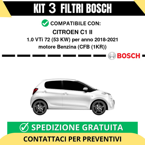 Kit bosch filtri tagliando - kit,