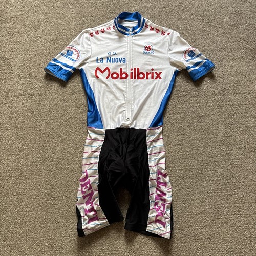 Tuta pelle ciclismo vintage