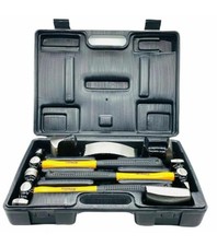 KIT ATTREZZI PER CARROZZIERE RIPARAZIONE CARROZZERIA COMPLETO 3 MARTELLI 4 TASSI
