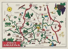 AMIATA: Cartina della Zona Amiatina